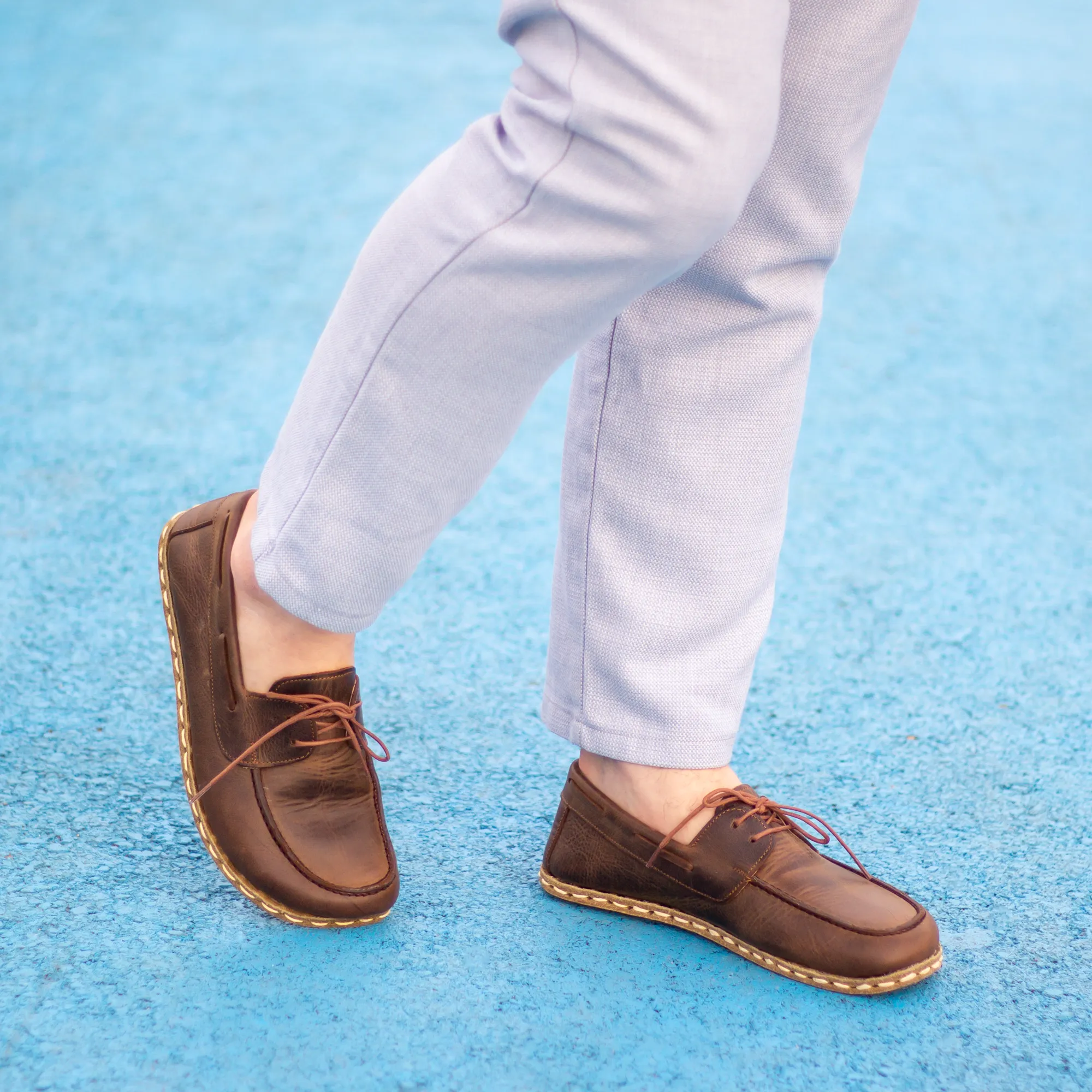 Barefoot Earthing Shoes Crazy Classic Brown Men