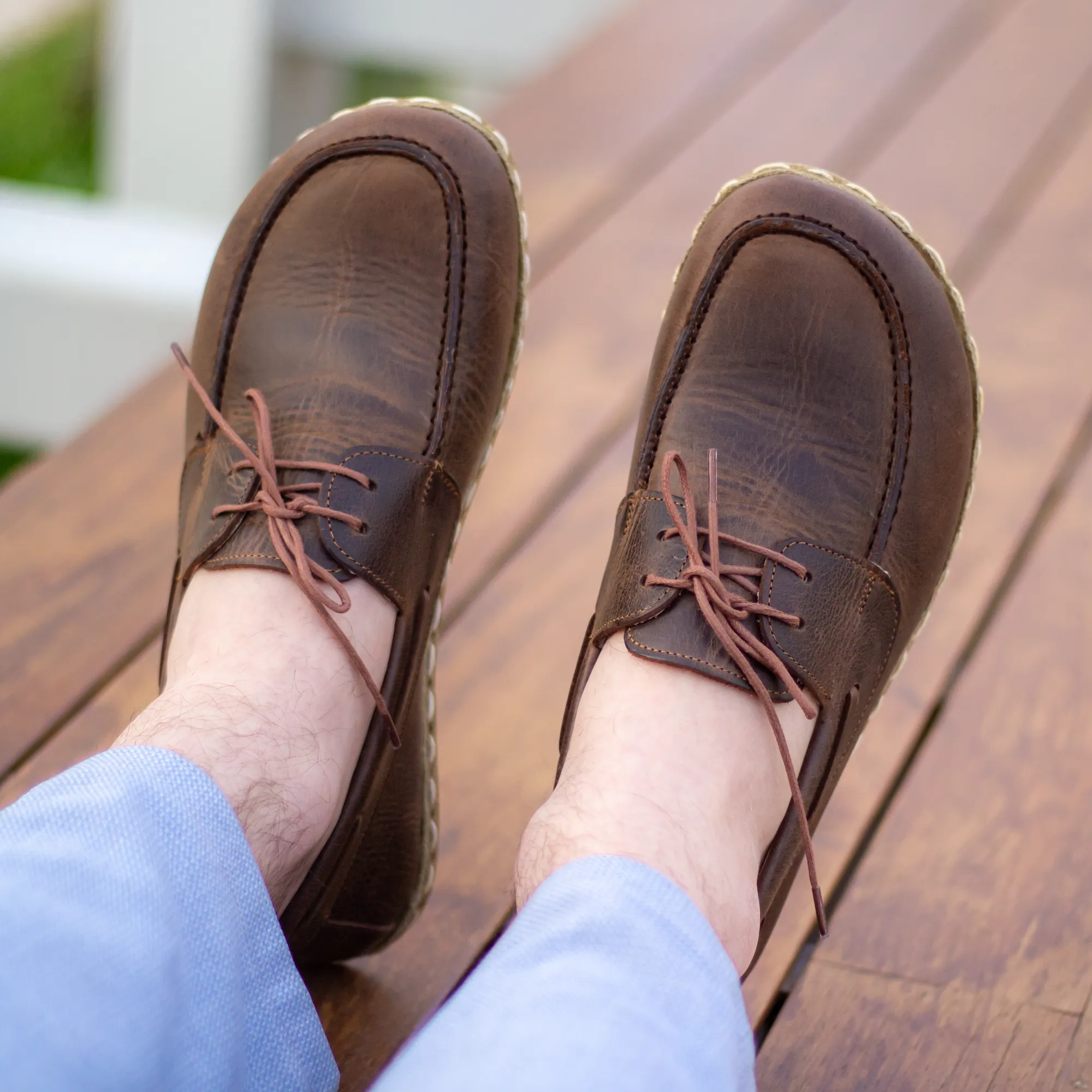 Barefoot Earthing Shoes Crazy Classic Brown Men