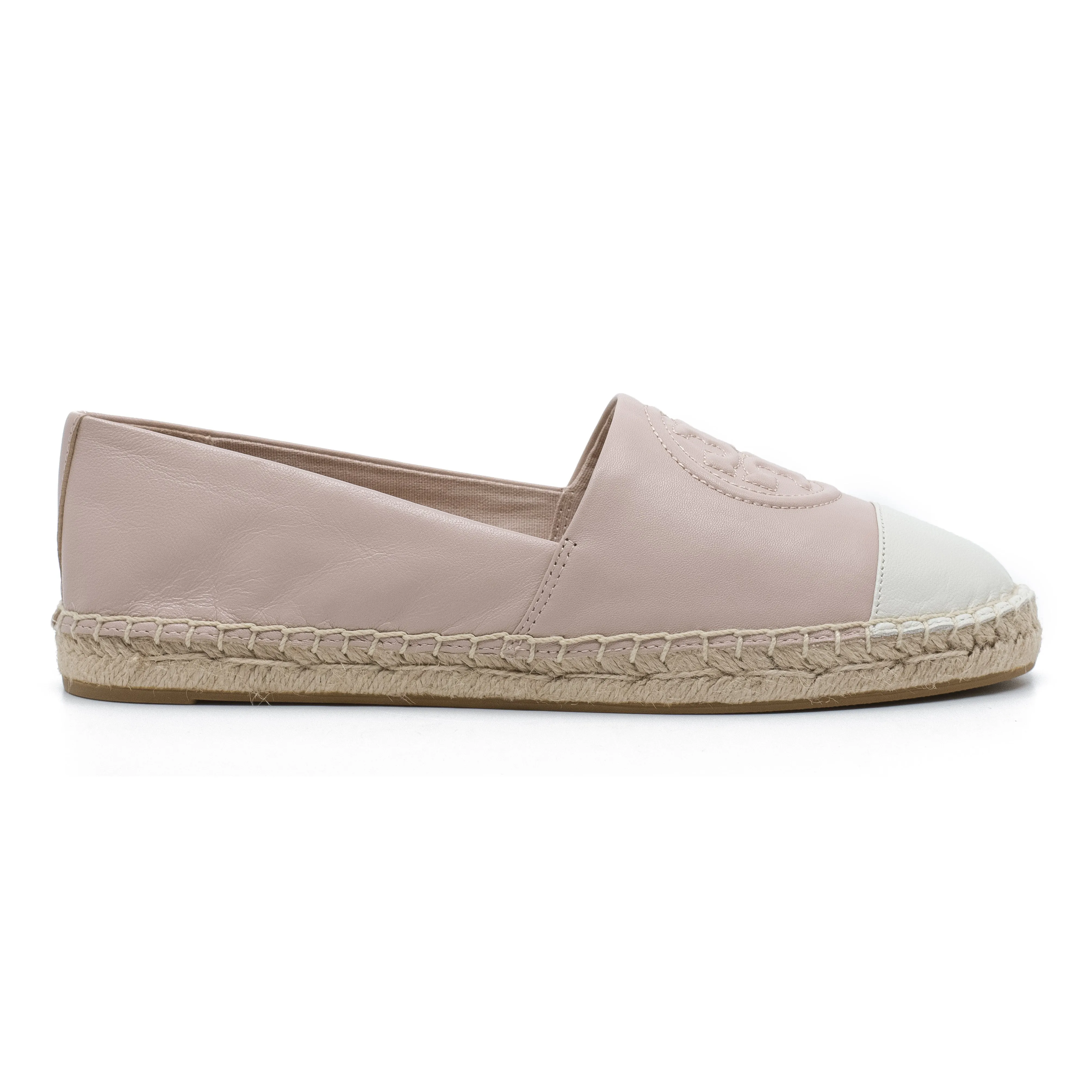 Benton Color-block Espadrille in Seashell Pink & New Ivory
