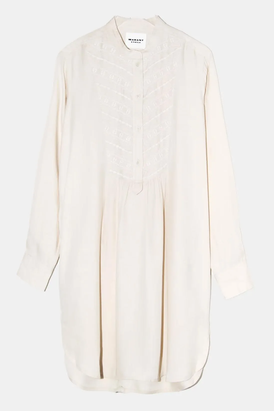 Bilbao Ecru Embroidered Tunic Dress