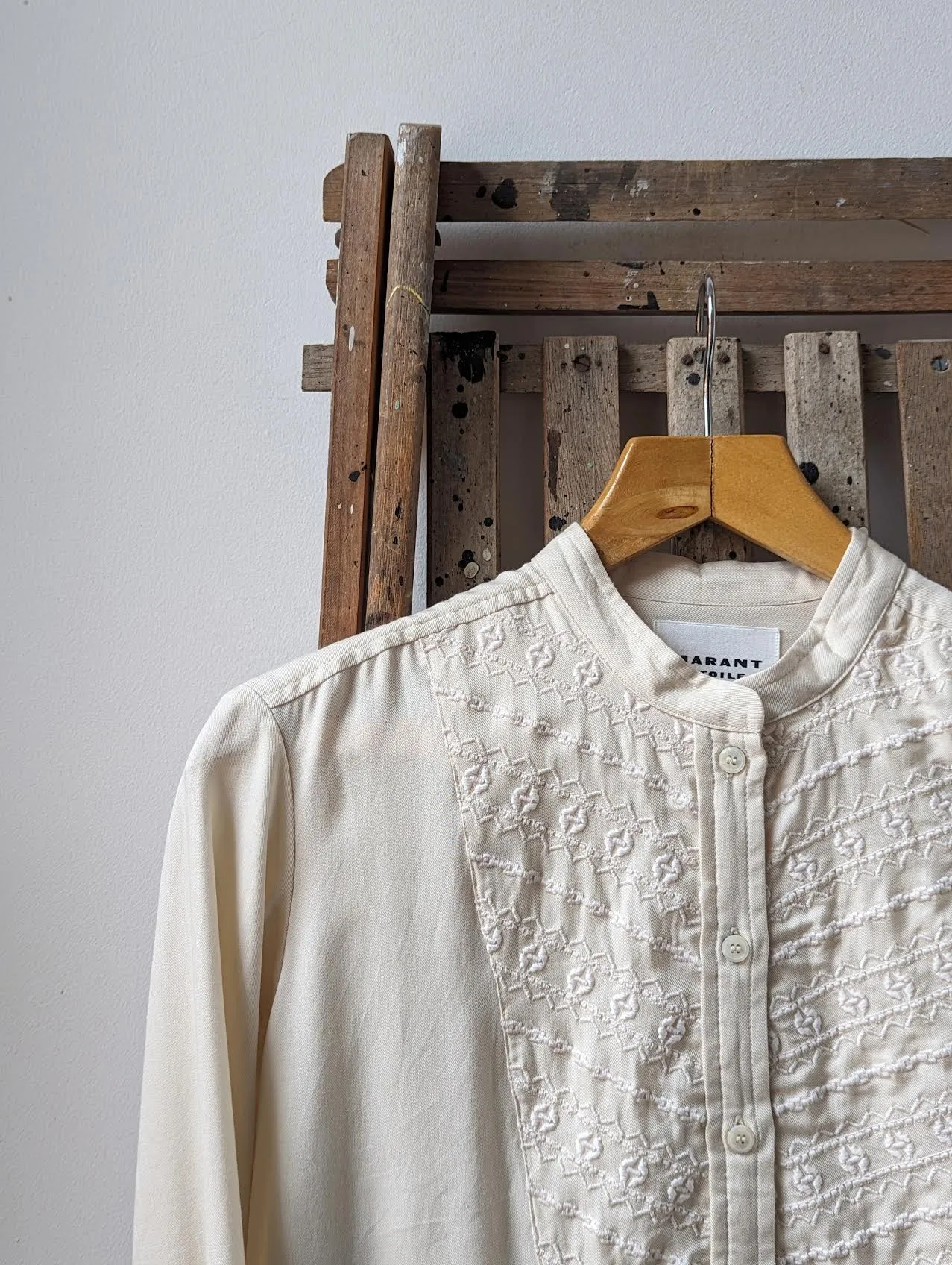 Bilbao Ecru Embroidered Tunic Dress