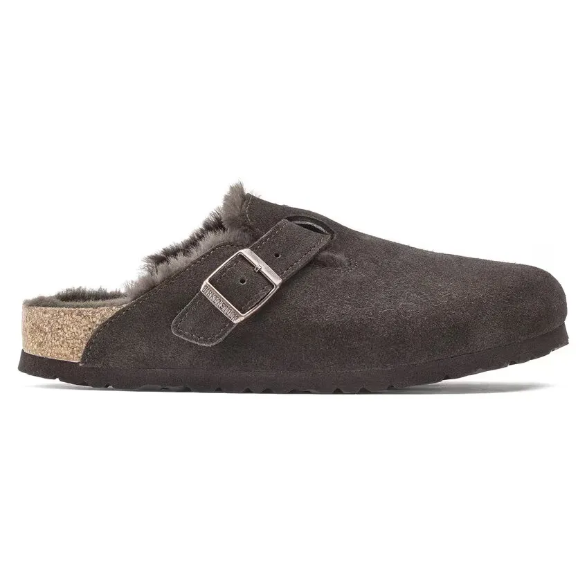Birkenstock Unisex Boston Shearling Clog - Mocha