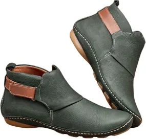 Black Booties for Women Low Heel Trendy Boots for Women 2024 Low Heel Boots Block Heel Boots Ankle Boots for Women No Heel Sneaker Gray Booties Women Ankle Boots Leather