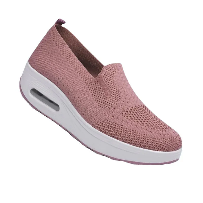 Breathable Mesh Upper Wedge Shoes