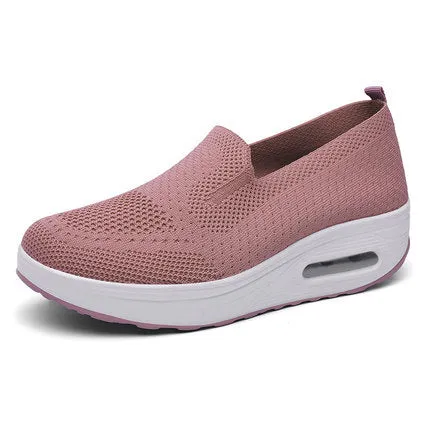 Breathable Mesh Upper Wedge Shoes