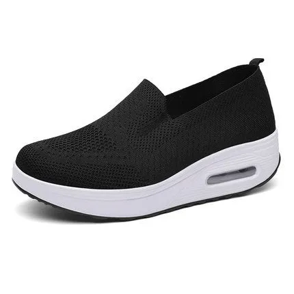 Breathable Mesh Upper Wedge Shoes