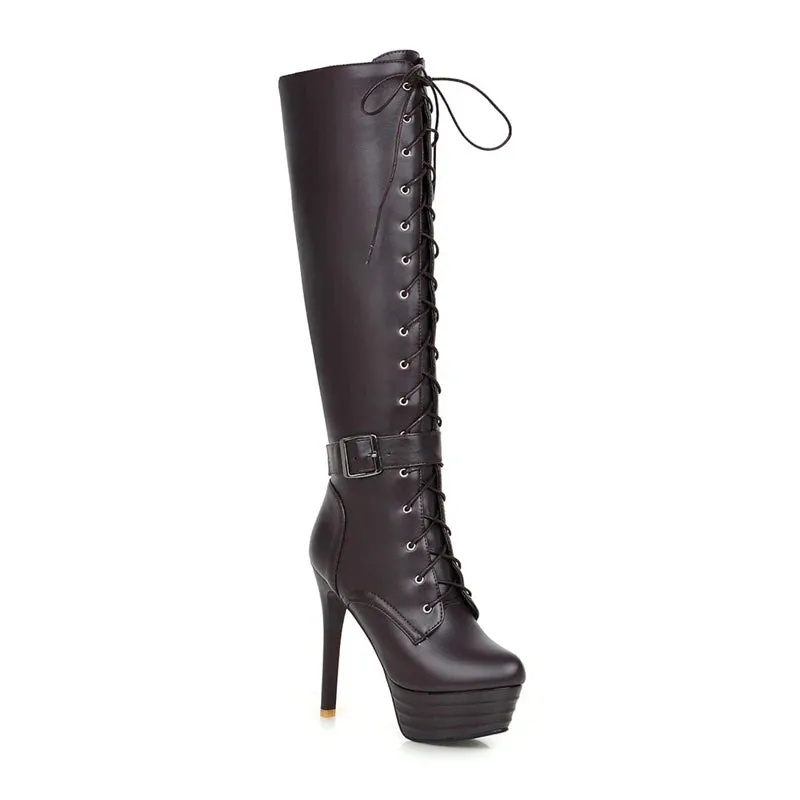 Funki Buys | Boots | Women's Knee-High Chic High Stiletto Boot
