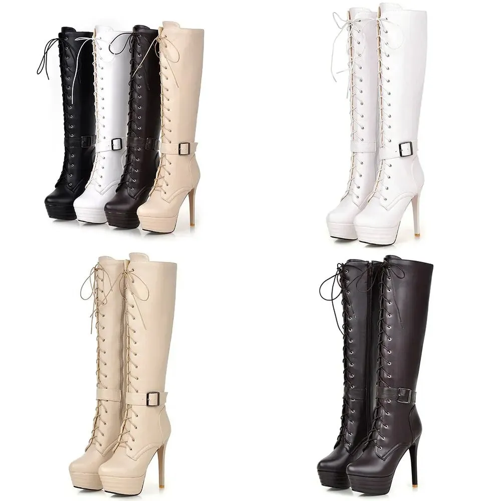 Funki Buys | Boots | Women's Knee-High Chic High Stiletto Boot