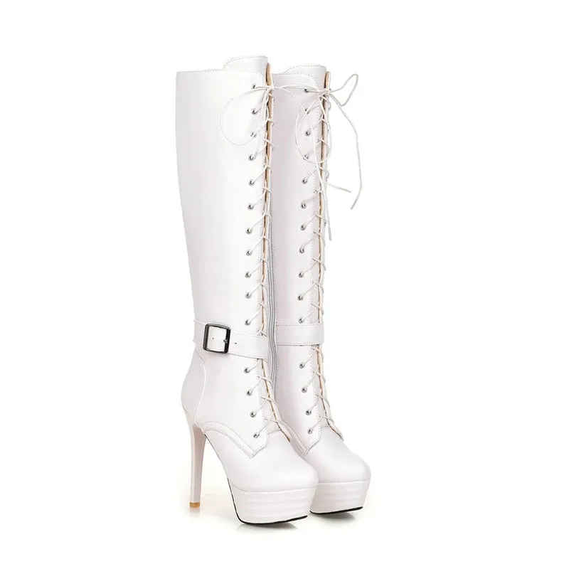 Funki Buys | Boots | Women's Knee-High Chic High Stiletto Boot