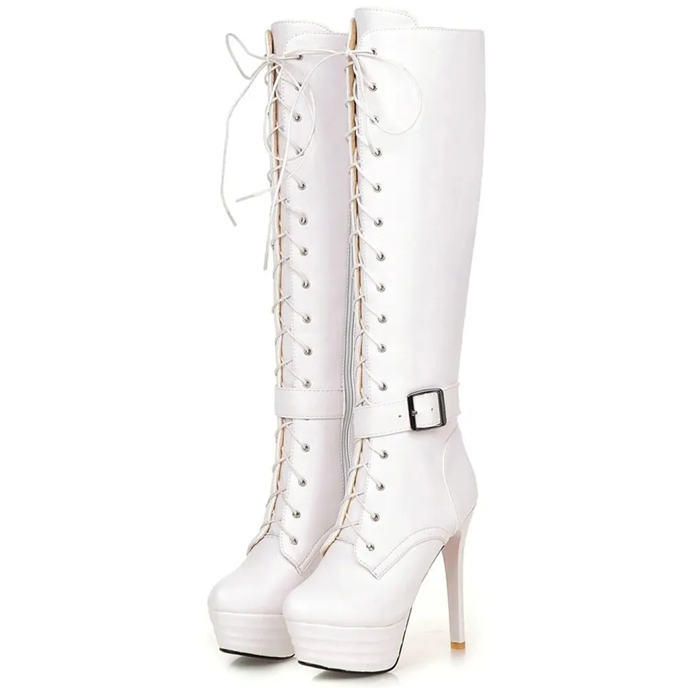 Funki Buys | Boots | Women's Knee-High Chic High Stiletto Boot