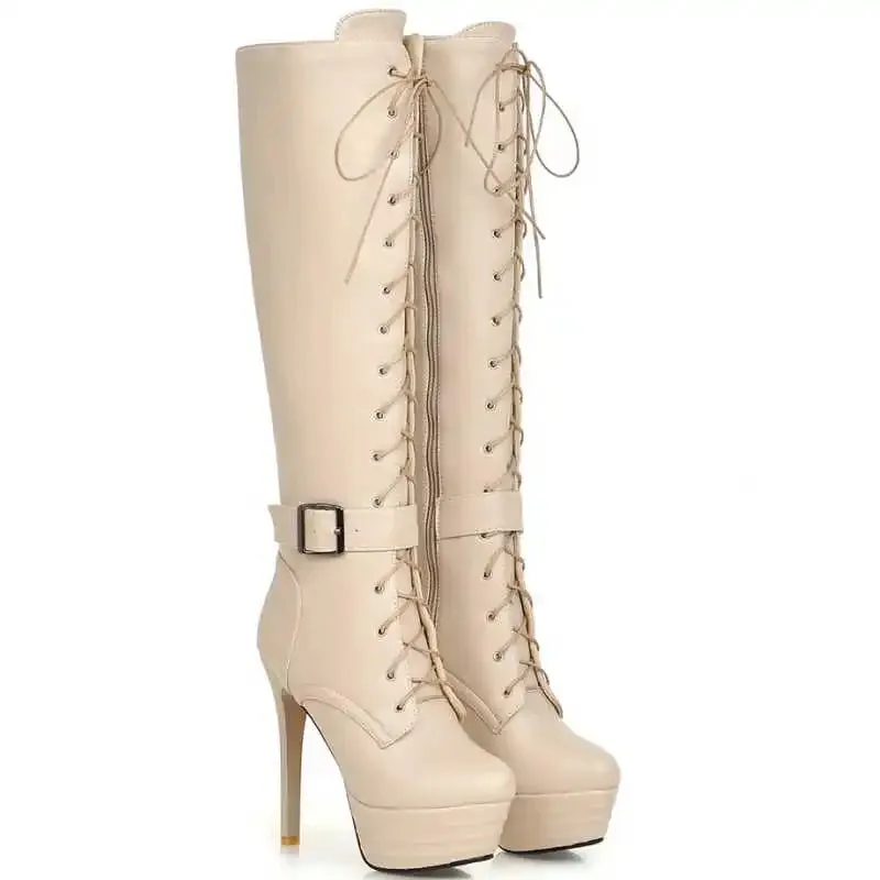 Funki Buys | Boots | Women's Knee-High Chic High Stiletto Boot