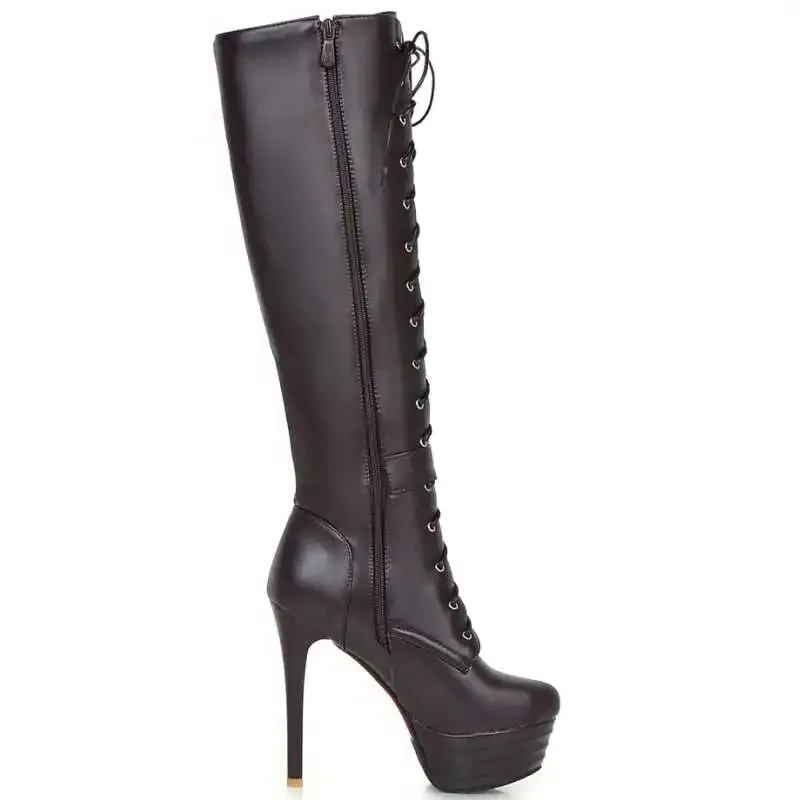 Funki Buys | Boots | Women's Knee-High Chic High Stiletto Boot