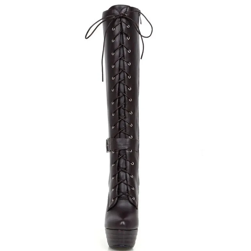 Funki Buys | Boots | Women's Knee-High Chic High Stiletto Boot