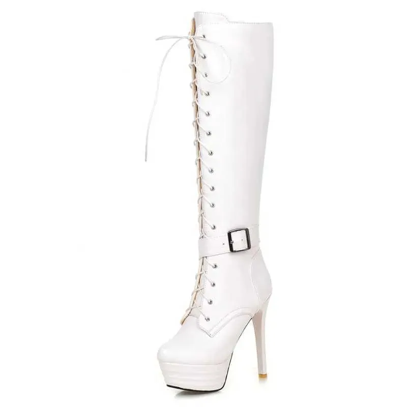 Funki Buys | Boots | Women's Knee-High Chic High Stiletto Boot