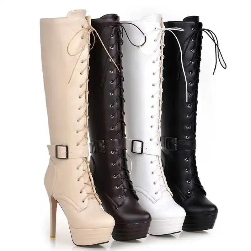 Funki Buys | Boots | Women's Knee-High Chic High Stiletto Boot