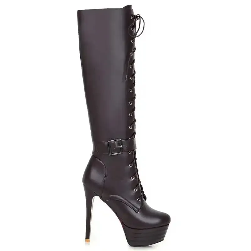 Funki Buys | Boots | Women's Knee-High Chic High Stiletto Boot