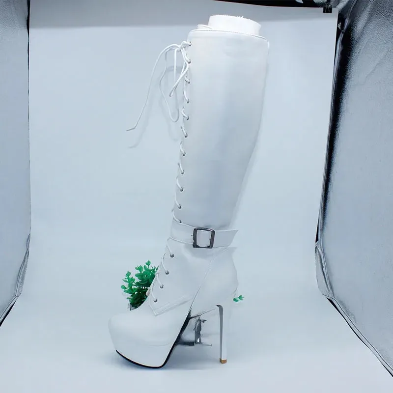 Funki Buys | Boots | Women's Knee-High Chic High Stiletto Boot