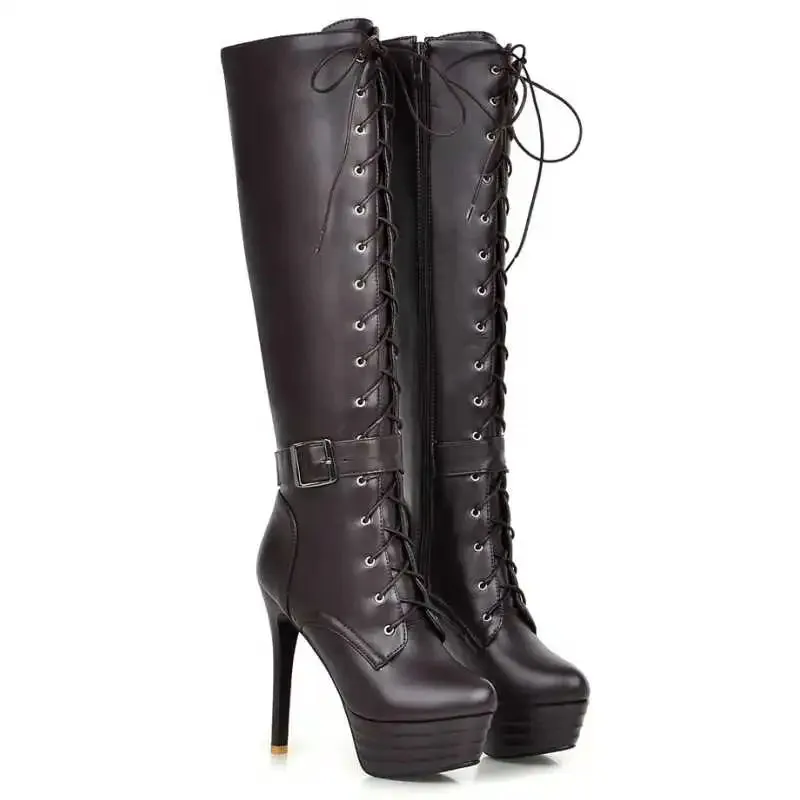 Funki Buys | Boots | Women's Knee-High Chic High Stiletto Boot