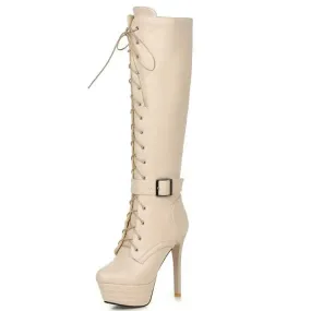 Funki Buys | Boots | Women's Knee-High Chic High Stiletto Boot