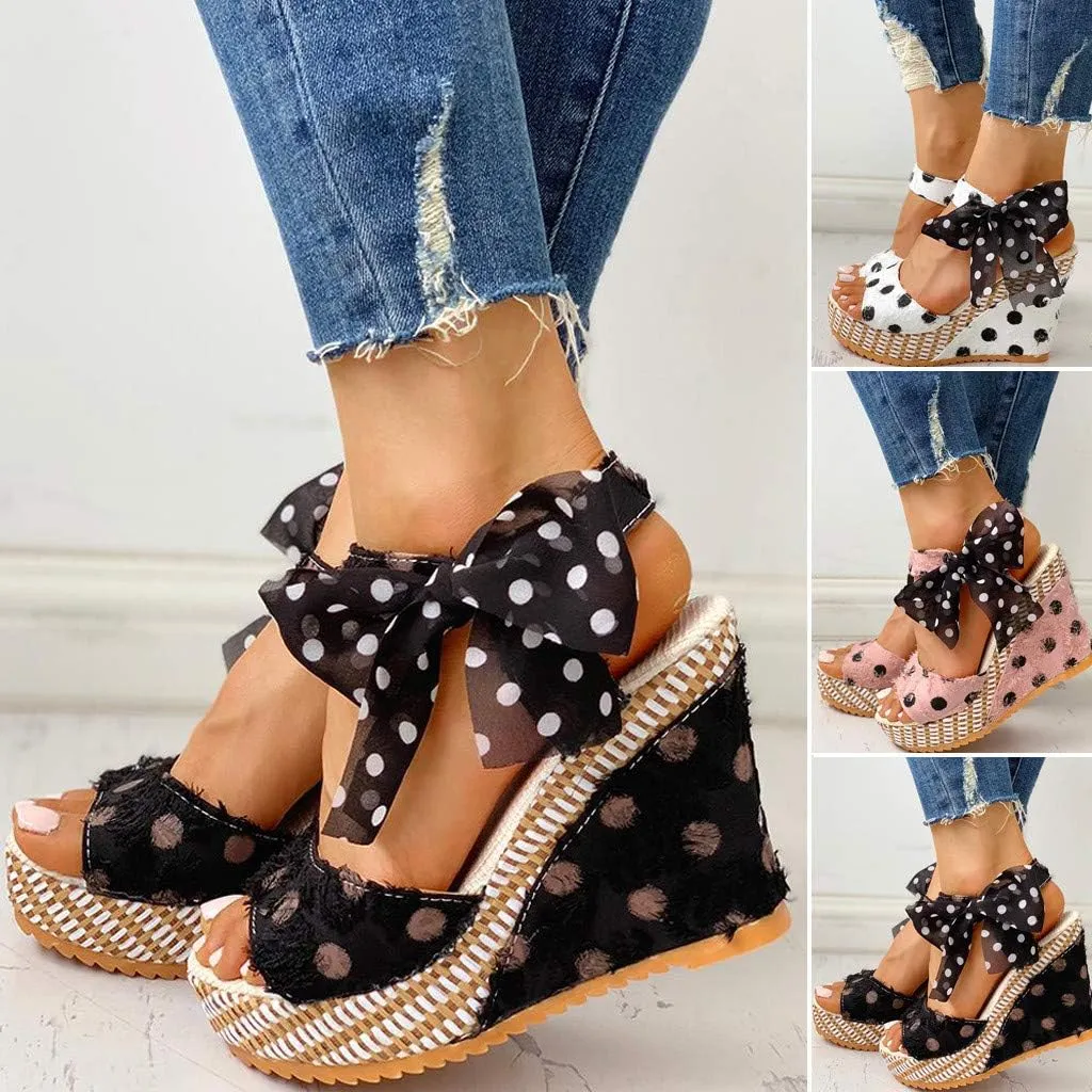 Gibobby Womens Espadrilles Sandals Flats,Women's Platform Sandals Espadrille Wedge Summer Ankle Strap Studded Open Toe Sandal