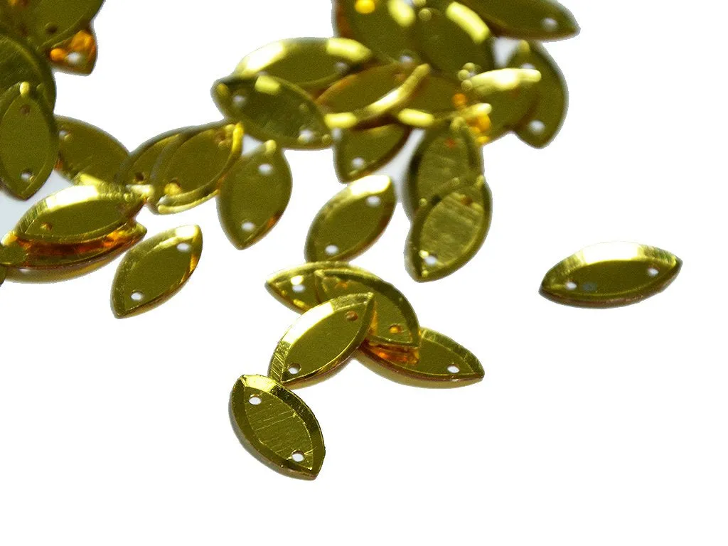 Golden Lustre Boat Plastic Sequins