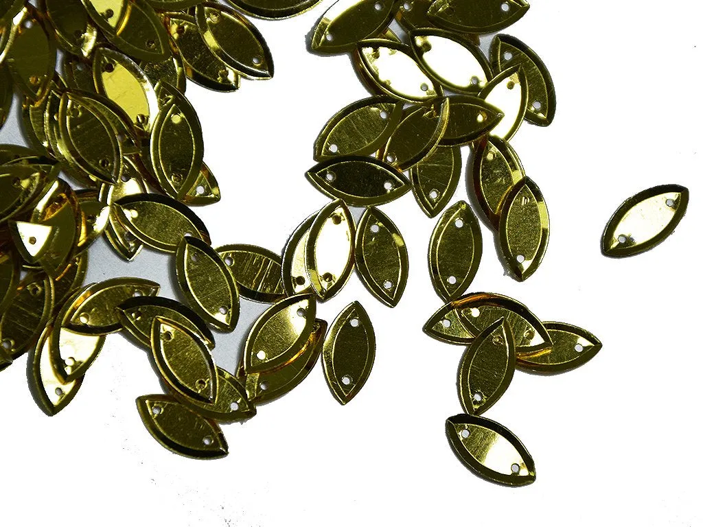Golden Lustre Boat Plastic Sequins