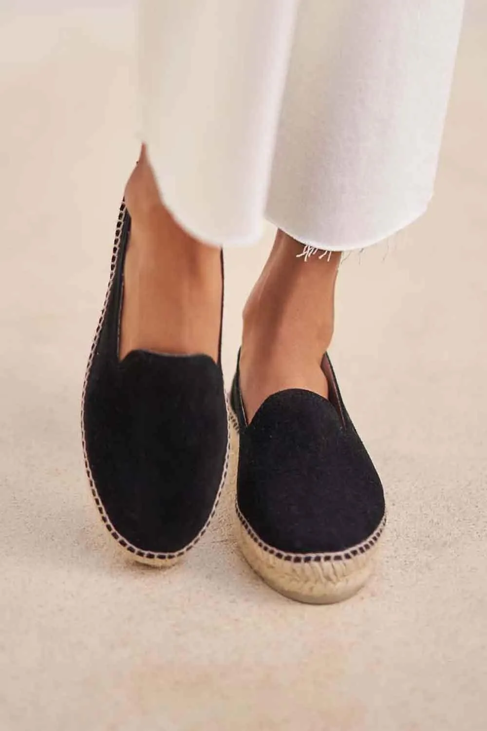 Hamptons Espadrilles Black
