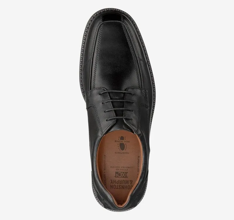 Johnston & Murphy Men's XC4 Stanton Moc Lace-Up - Black Waterproof Full Grain