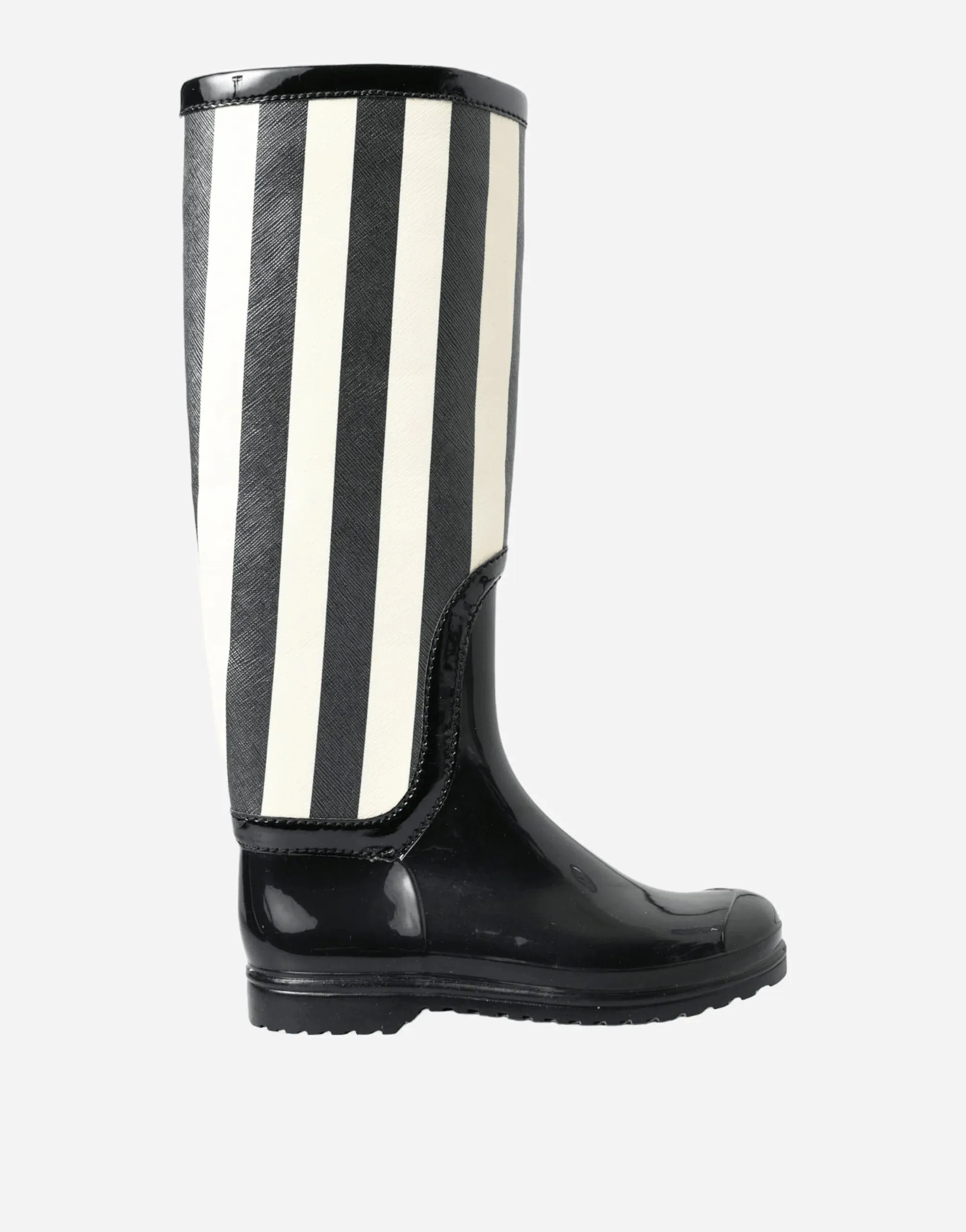 Knee High Striped Boots