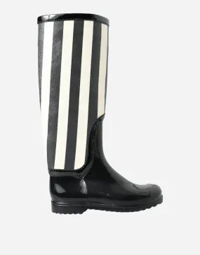 Knee High Striped Boots