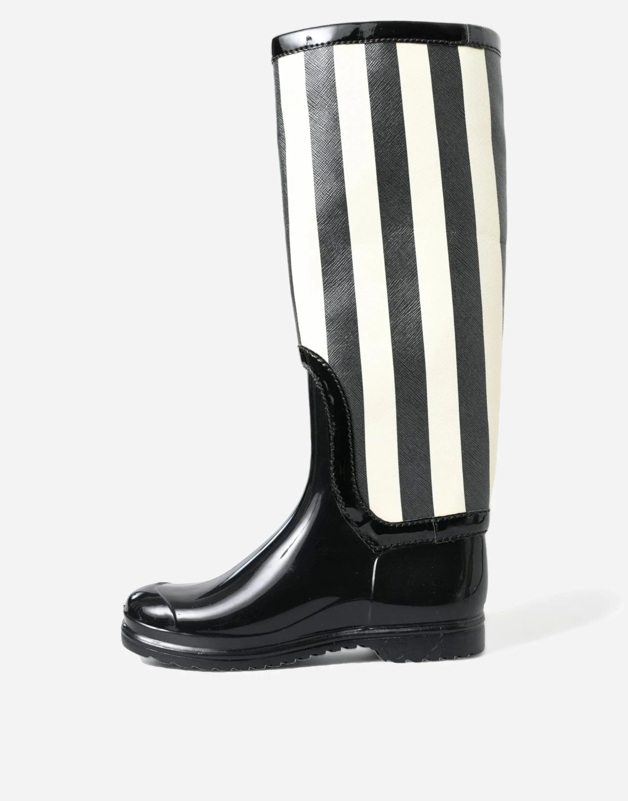 Knee High Striped Boots