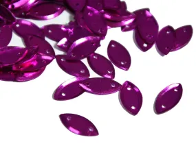 Magenta Pink Boat Plastic Sequins