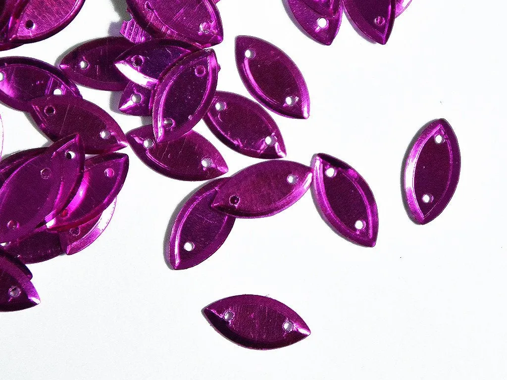 Magenta Pink Boat Plastic Sequins
