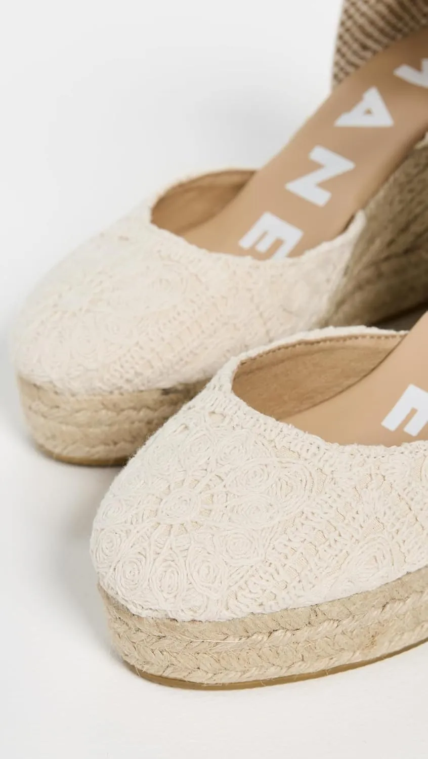 Manebi Women's Wedge Crochet Espadrilles