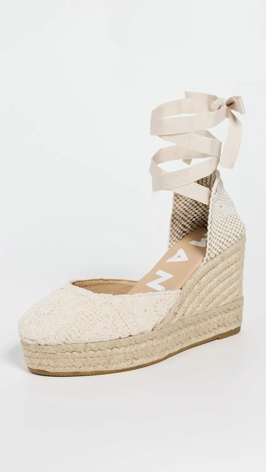 Manebi Women's Wedge Crochet Espadrilles