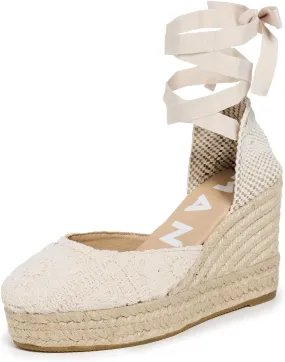 Manebi Women's Wedge Crochet Espadrilles