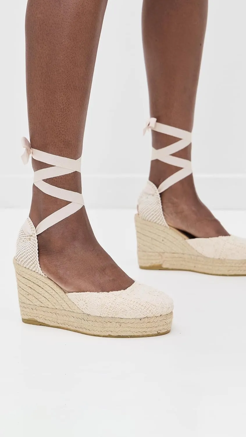 Manebi Women's Wedge Crochet Espadrilles