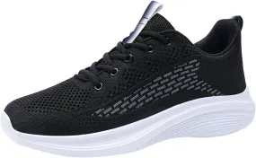 Men's Comfortable Stretch Workout Shoes Business Mesh Breathable Walking Shoe Breathable Lace Up Shoes for Men