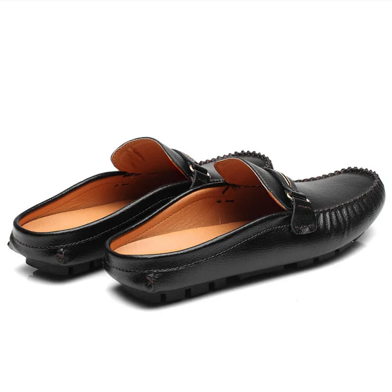 men's leather breathable peas casual shoes