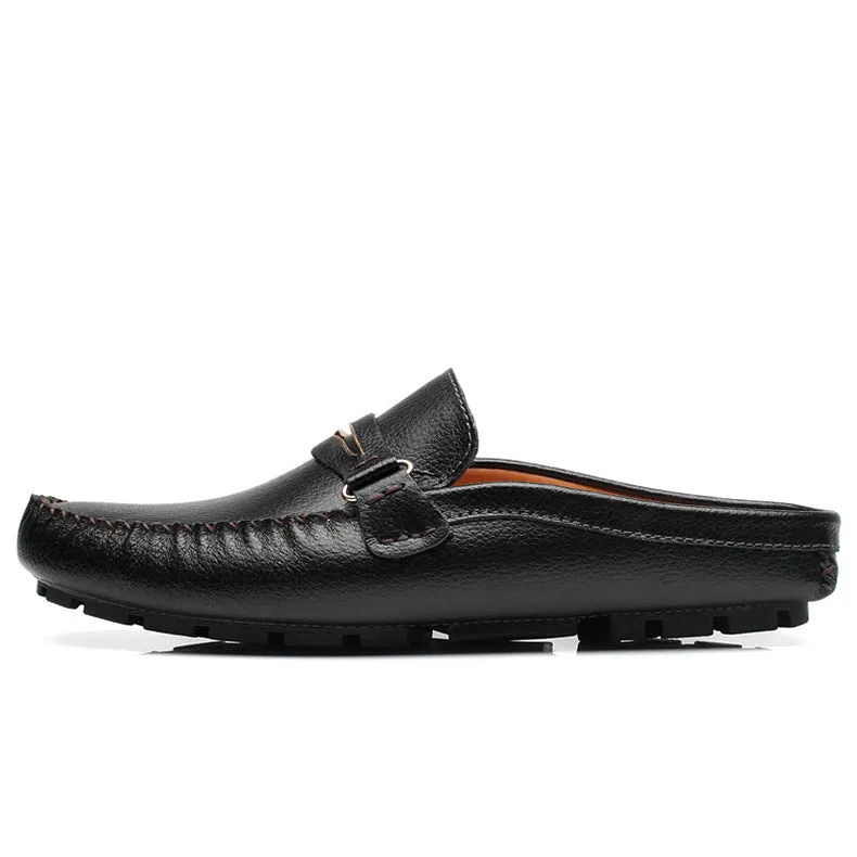 men's leather breathable peas casual shoes