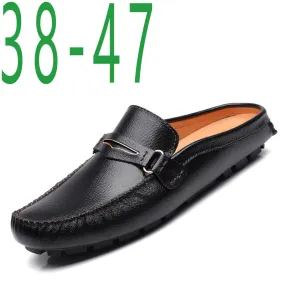 men's leather breathable peas casual shoes