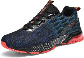 Mens Summer air Cushion Running Sneakers Shoes,Fashion Sport Running Athletic Tennis Walking Shoes,Anti Slip Sports Running Plus Size Shoes
