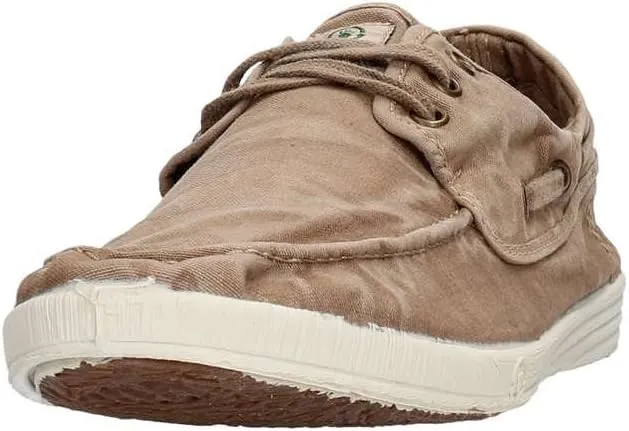 Natural World Men's Nautic Casual Shoes, Beige, 6