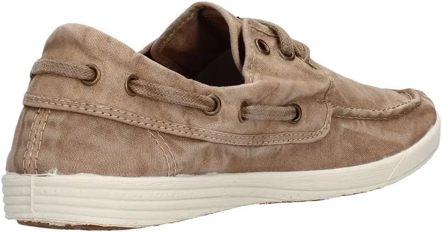 Natural World Men's Nautic Casual Shoes, Beige, 6