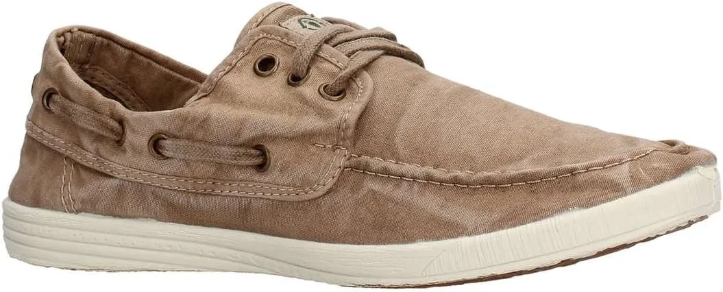 Natural World Men's Nautic Casual Shoes, Beige, 6