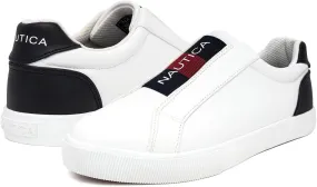 Nautica Women's Slip-On Sneakers  Casual Low-Top Walking Shoes  Comfortable No-Lace Fashion Tennis Style Nautica Women's Slip-On Sneakers  Casual Low-Top Walking Shoes  Comfortable No-Lace Fashion Tennis Style