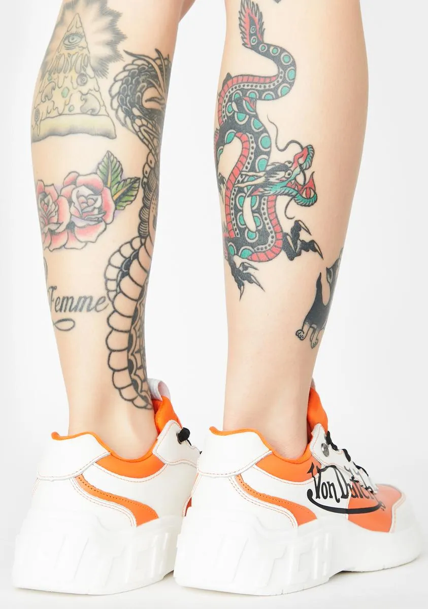 Orange Fairfax Classic Sneakers