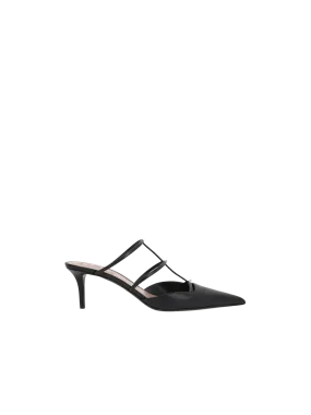 Rockstud Wispy Leather Slingbacks