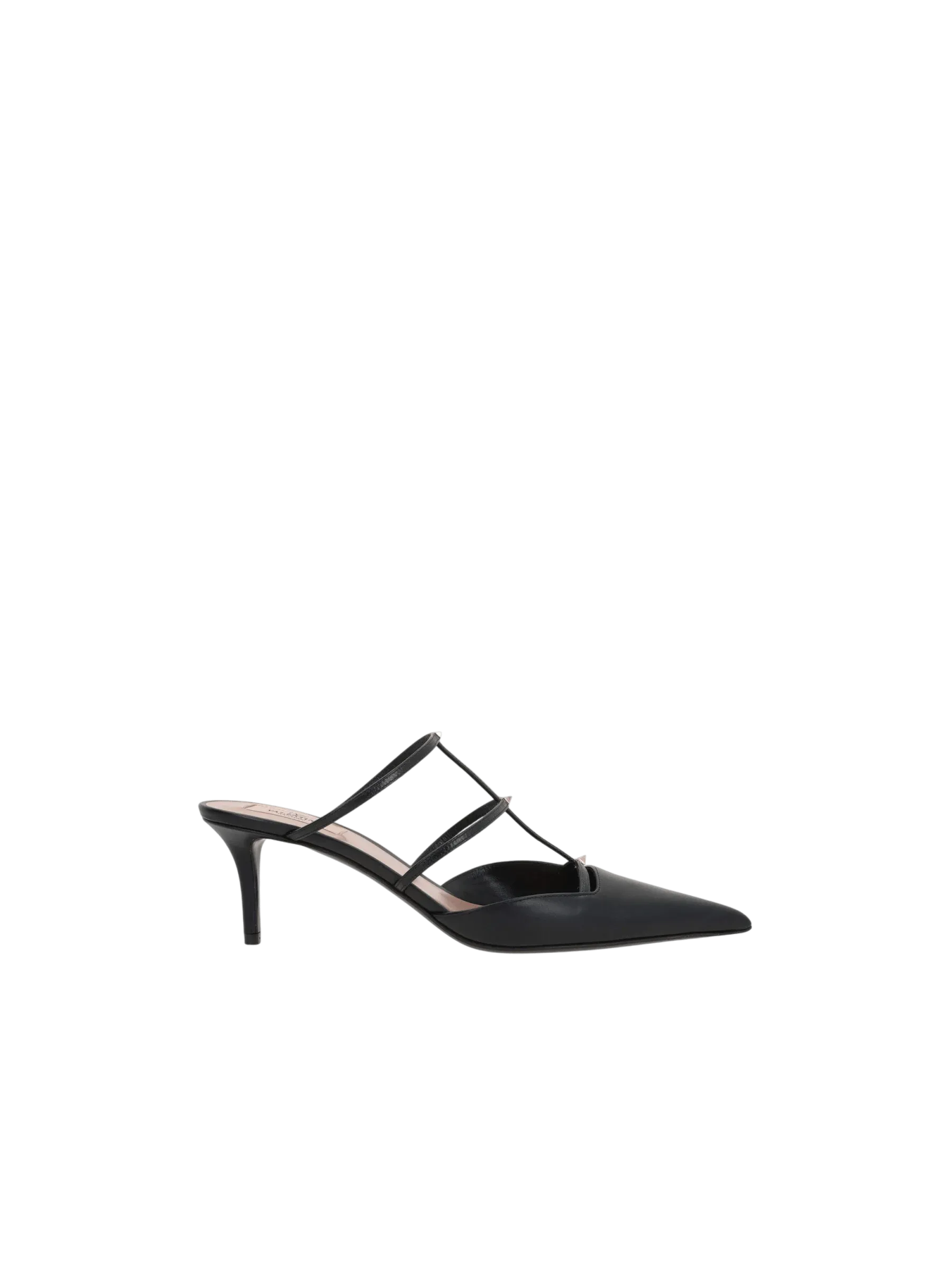 Rockstud Wispy Leather Slingbacks