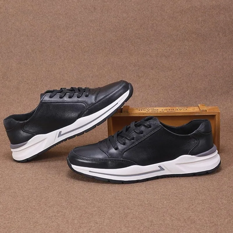 Sneaker Dress Shoes for Men Work Office Business Height-Increasing Shoes Fashion Running Casual Shoes